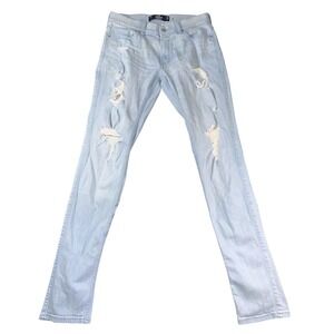 Hollister Stacked Skinny Jeans Mens 30x32 Distressed Ripped Denim Pants